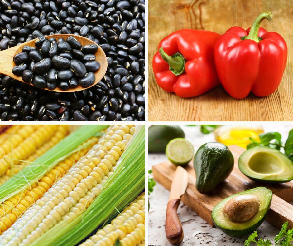 Black Bean Salad Fresh Ingredients