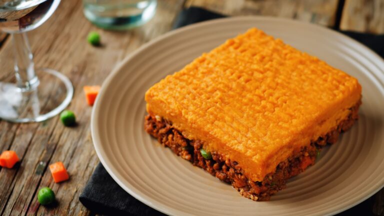 Moroccan Shepherd’s Pie with Sweet Potato