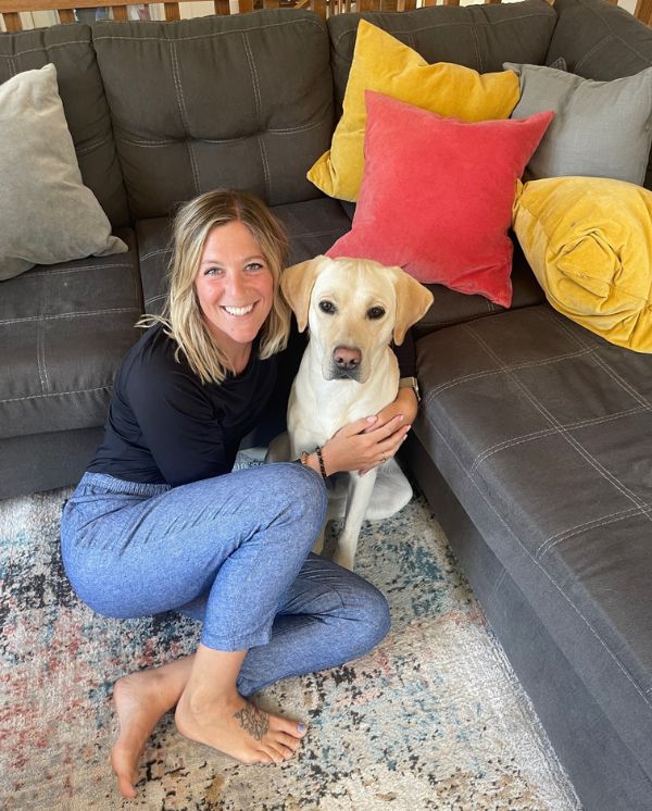 Tarynn and her Puppy.