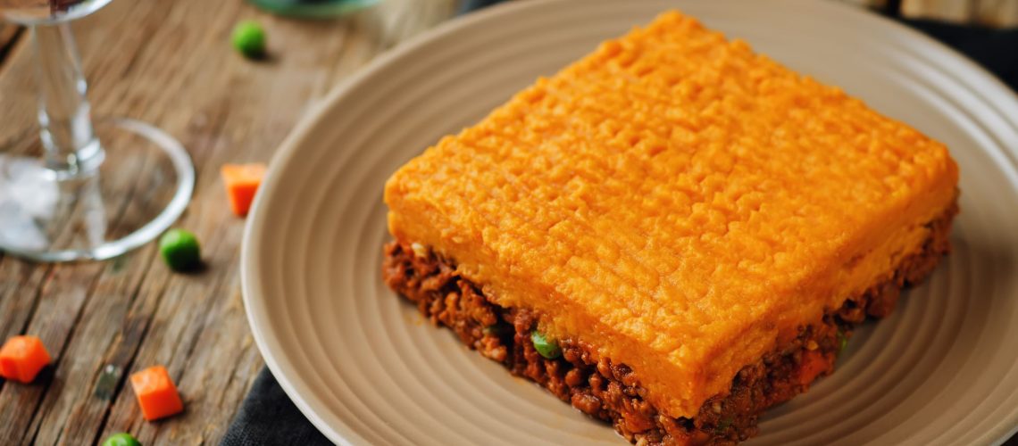 Moroccan Shepherd’s Pie with Sweet Potato